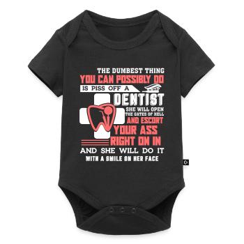Dentist Piss Off A Dentist - Baby Premium short-sleeve bodysuit - black - Front