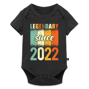 Legendary since 2022 Retro Vintage Birthday - Baby Premium short-sleeve bodysuit - black - Front