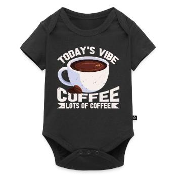 Today's Vibe -Coffee Lots of Coffee - Baby Premium short-sleeve bodysuit - black - Front