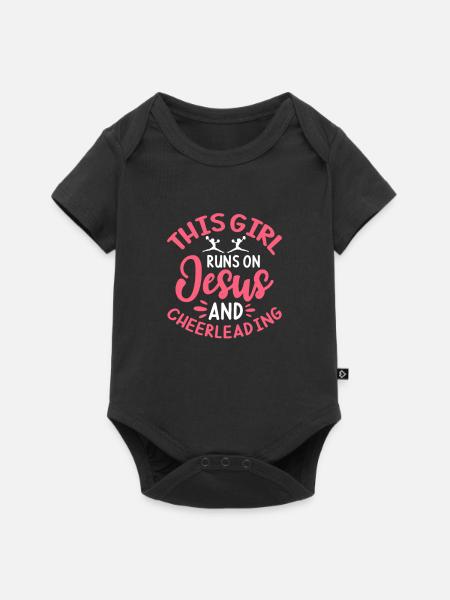 Cheerleader - Baby Premium Kurzarmbody - Schwarz