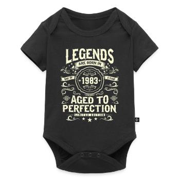 Millésime légendaire de 1983 - Body à manches courtes Premium Bébé - noir - Devant