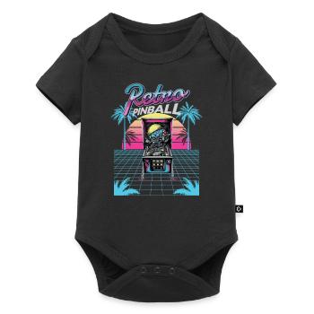 Pinball Pinball Machine Arcade Gamer Retro Pinball - Baby Premium short-sleeve bodysuit - black - Front