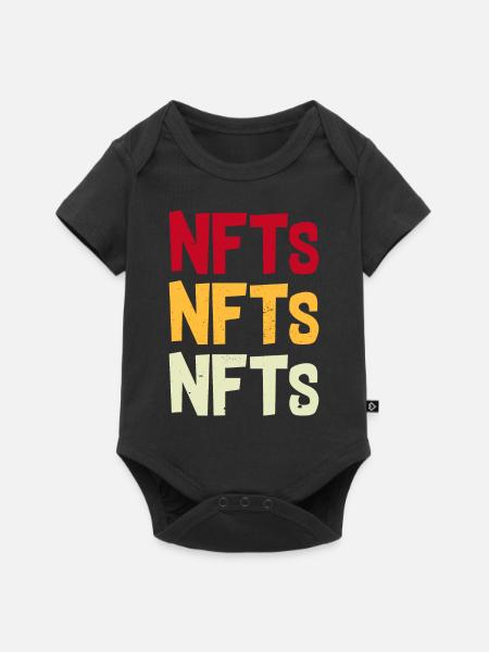 NFT - Baby Premium Kurzarmbody - Schwarz