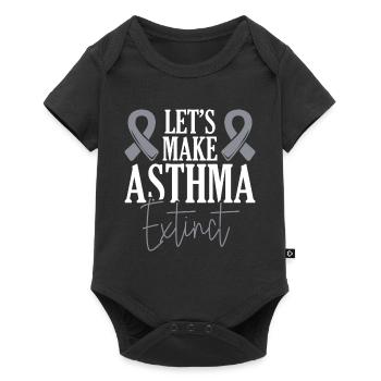 Lasst Uns Asthma Ausrotten Asthmakrieger - Baby Premium Kurzarmbody - Schwarz - Vorne