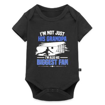 I'm His Grandpa I'm His Biggest Fan Volleyball Gra - Baby Premium short-sleeve bodysuit - black - Front