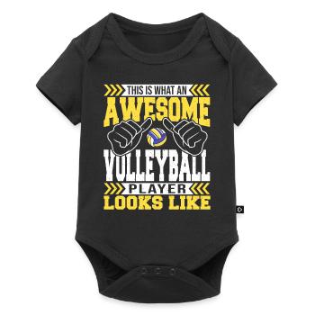 This Is What An Awesome Volleyball Player Looks Li - Baby Premium short-sleeve bodysuit - black - Front