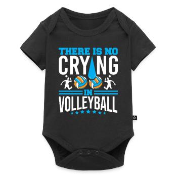 Spiker Setter Funny There Is No Crying In Volleyba - Baby Premium short-sleeve bodysuit - black - Front