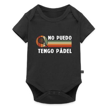 I Can't Have Vintage Padel Padel Racket - Baby Premium short-sleeve bodysuit - black - Front