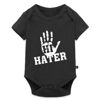 Hi Hater Bye Hater - Baby Premium short-sleeve bodysuit - black - Front