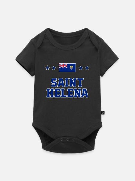 St. Helena - Baby Premium Kurzarmbody - Schwarz
