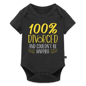 Happy Divorce Party 100% Divorced - Baby Premium short-sleeve bodysuit - black - Front