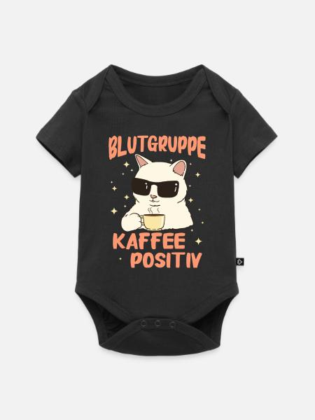 Kaffee Coffee Kaffeetrinker Kaffeeliebhaber - Baby Premium Kurzarmbody - Schwarz
