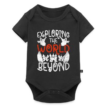 Chasse aux fantômes Explorer le monde au-delà - Body à manches courtes Premium Bébé - noir - Devant