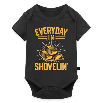 gold panning gold panner gold prospector gold prospector - Baby Premium short-sleeve bodysuit - black - Front