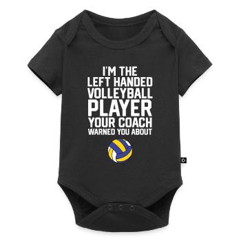 Volleyball Player Your Coach Warned You About Sett - Baby Premium short-sleeve bodysuit - black - Front