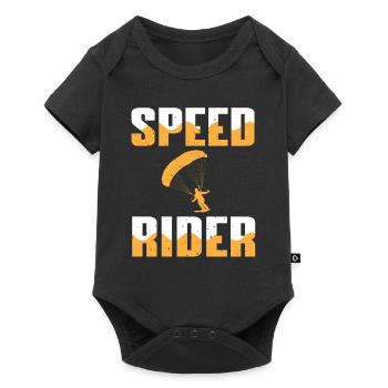 Speed Rider - Baby Premium Kurzarmbody - Schwarz - Vorne