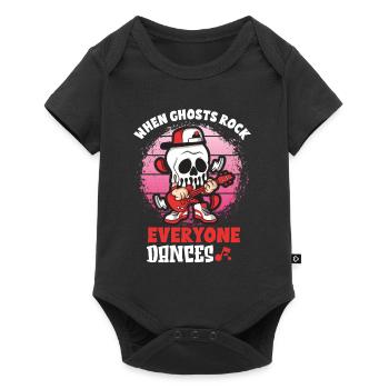 Funny Horror Spooky Guitar Guitarist Ghostly - Baby Premium short-sleeve bodysuit - black - Front