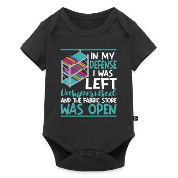 In my defense, I was left unattended - Baby Premium short-sleeve bodysuit - black - Front