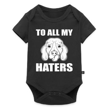 To All My Haters Tierzüchter - Baby Premium Kurzarmbody - Schwarz - Vorne