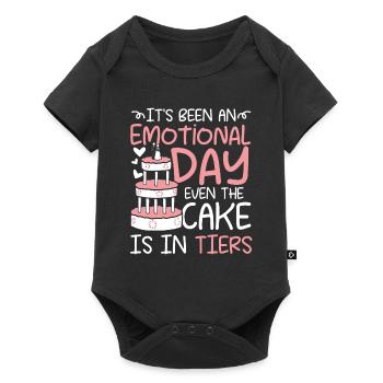 An Emotional Day Even The Cake Is In Tiers - Baby Premium Kurzarmbody - Schwarz - Vorne