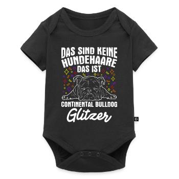 Das Sind Keine Hunde Haare Ist Continental Bulldog - Baby Premium Kurzarmbody - Schwarz - Vorne