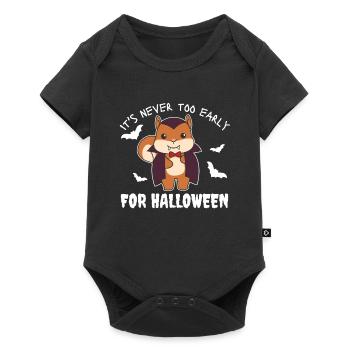 Écureuils il n’est jamais trop tôt pour Halloween - Body à manches courtes Premium Bébé - noir - Devant