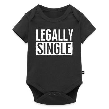 Happy Divorce Party Legally Single - Baby Premium Kurzarmbody - Schwarz - Vorne