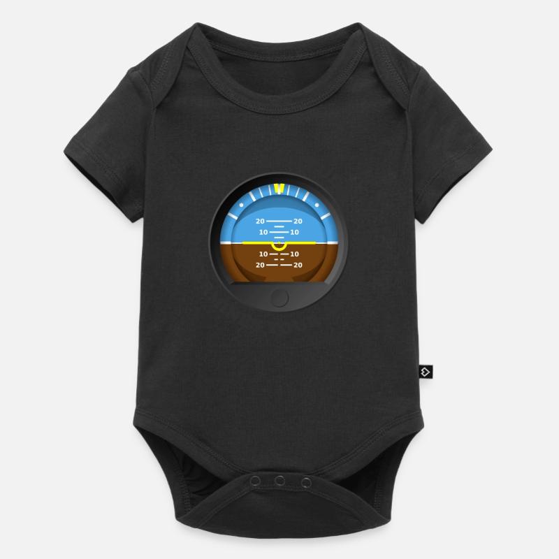 Votre attitude détermine votre altitude - Aviation - Body à manches courtes Premium Bébé - noir