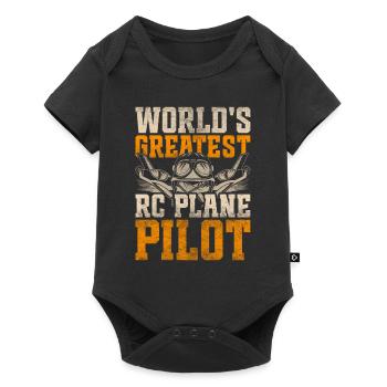 Le plus grand pilote d’avion RC au monde - Body à manches courtes Premium Bébé - noir - Devant