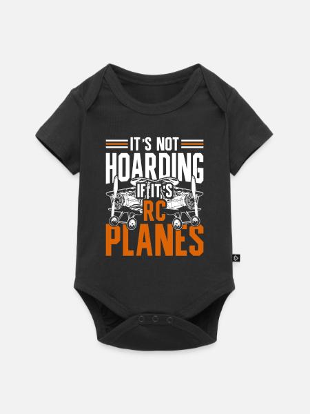 Modellflugzeuge - Baby Premium Kurzarmbody - Schwarz