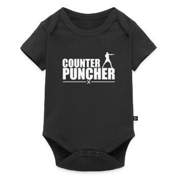 Counter Puncher Boxen - Baby Premium Kurzarmbody - Schwarz - Vorne