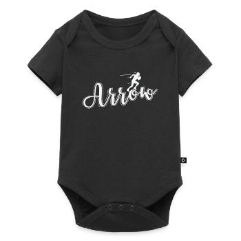 Arrow Football - Baby Premium Kurzarmbody - Schwarz - Vorne