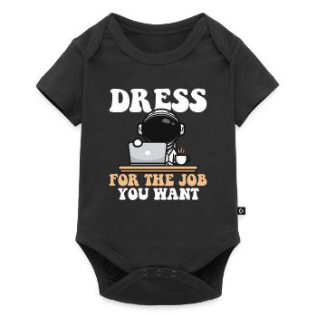 Dress For The Job You Want Taikonaut Cosmonaut - Baby Premium short-sleeve bodysuit - black - Front