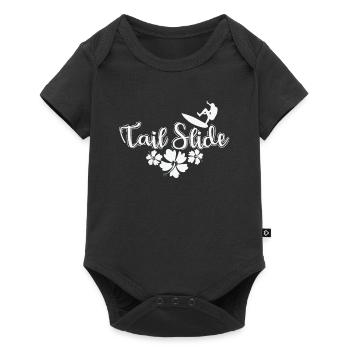 Tail Slide Surfing - Baby Premium Kurzarmbody - Schwarz - Vorne