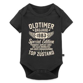 Retro Schatz von '83 - Baby Premium Kurzarmbody - Schwarz - Vorne