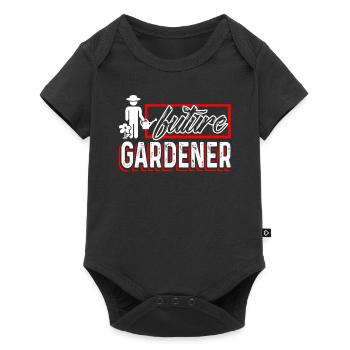 Gardening Future Gardener - Baby Premium short-sleeve bodysuit - black - Front