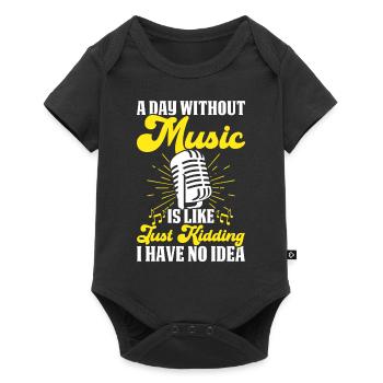 Singing Singer - Baby Premium short-sleeve bodysuit - black - Front