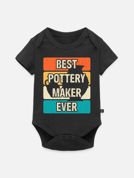 Töpfern Töpferei Töpfer - Baby Premium Kurzarmbody - Schwarz