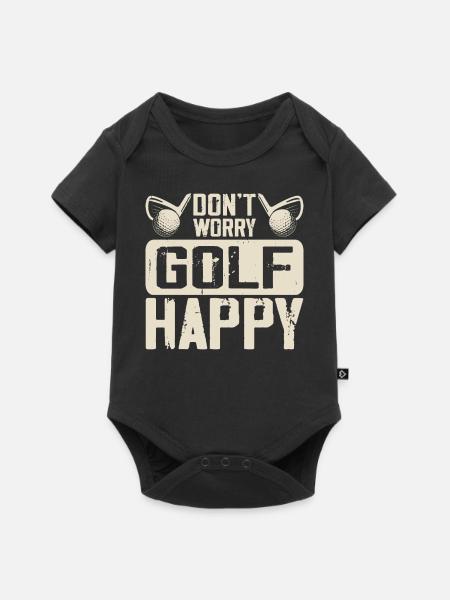 Golf Golfer - Baby Premium Kurzarmbody - Schwarz