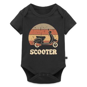 Scooter Motorroller Mofa Moped Roller - Baby Premium short-sleeve bodysuit - black - Front