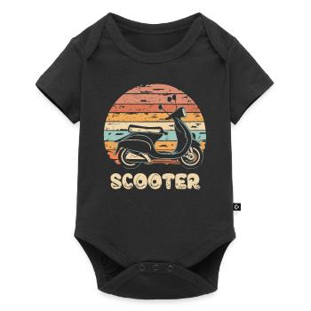 Scooter Motorroller Mofa Moped Roller - Baby Premium short-sleeve bodysuit - black - Front