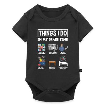 Funny Extreme Couponing Coupon Gift - Baby Premium short-sleeve bodysuit - black - Front