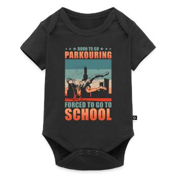 Parkour Gift Boy - Baby Premium short-sleeve bodysuit - black - Front