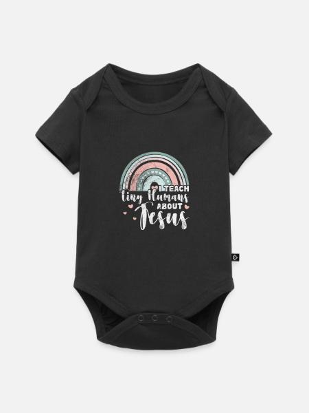 Bibel - Baby Premium Kurzarmbody - Schwarz