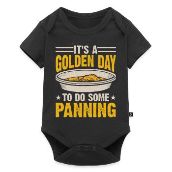 gold panning gold panner gold prospector gold prospector - Baby Premium short-sleeve bodysuit - black - Front