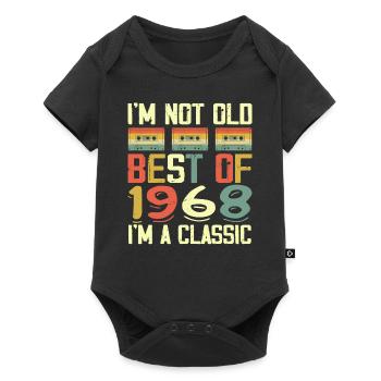 1968 I'm Not Old I'm Classic Vintage 1968 Birthday - Baby Premium short-sleeve bodysuit - black - Front