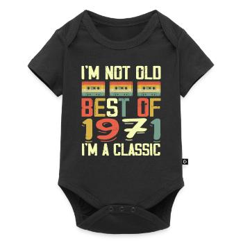 1971 I'm Not Old I'm Classic Vintage 1971 Birthday - Body à manches courtes Premium Bébé - noir - Devant
