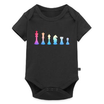 Chess Chess Player Chess Piece - Baby Premium short-sleeve bodysuit - black - Front