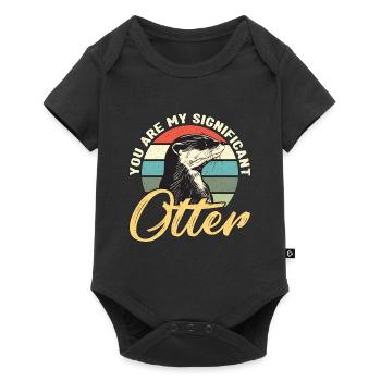 Loutre tu es mon important éleveur d’animaux de loutre - Body à manches courtes Premium Bébé - noir - Devant