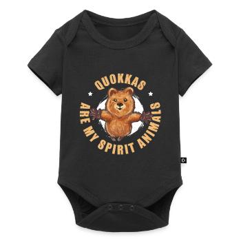 Quokka Spirit Animal Marsupial Australie - Body à manches courtes Premium Bébé - noir - Devant